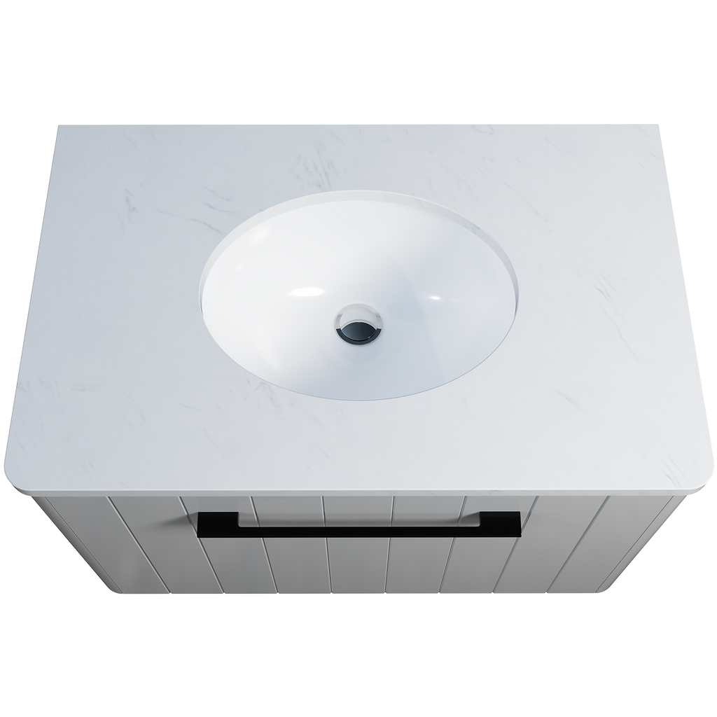 Vanity Wall Hung 750 Centre WG Basin SilkSurface UC Top