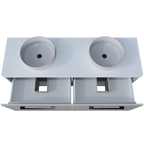 Vanity Wall Hung 1500 Double WG Basins SilkSurface AC Top