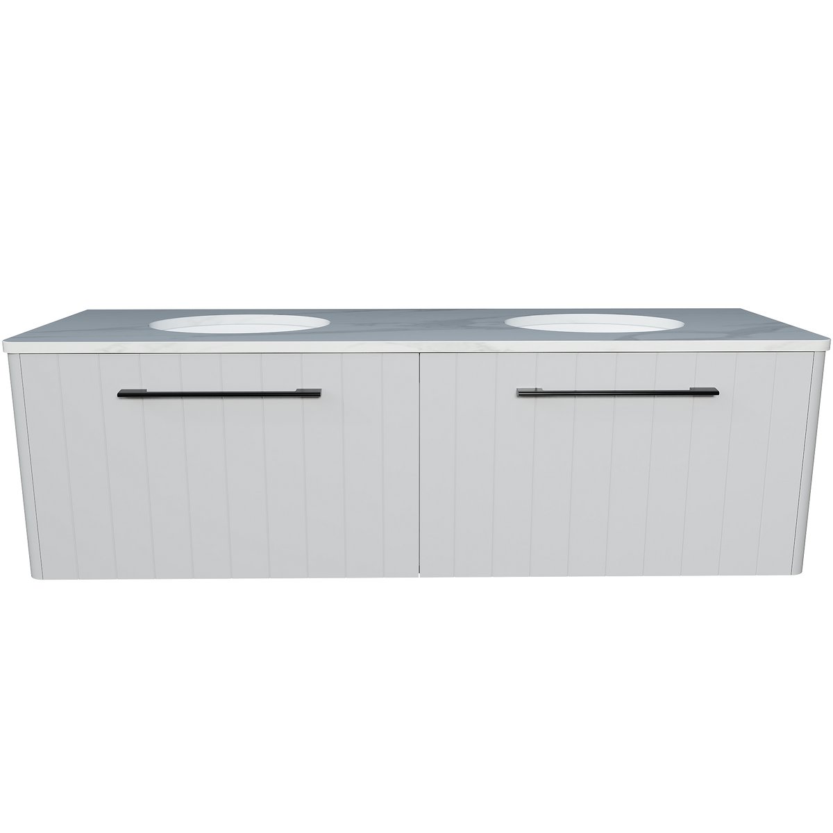 Vanity Wall Hung 1500 Double WG Basins SilkSurface UC Top