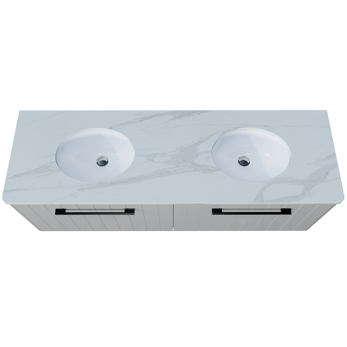 Vanity Wall Hung 1500 Double WG Basins SilkSurface UC Top