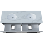 Vanity Wall Hung 1500 Double WG Basins SilkSurface UC Top