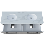 Vanity Wall Hung 1500 Double WG Basins SilkSurface UC Top