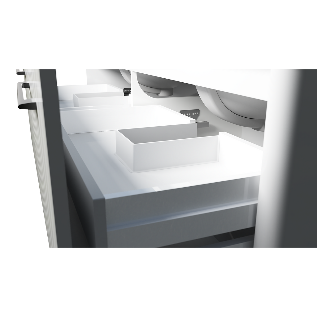 Vanity Wall Hung 1500 Double WG Basins SilkSurface UC Top