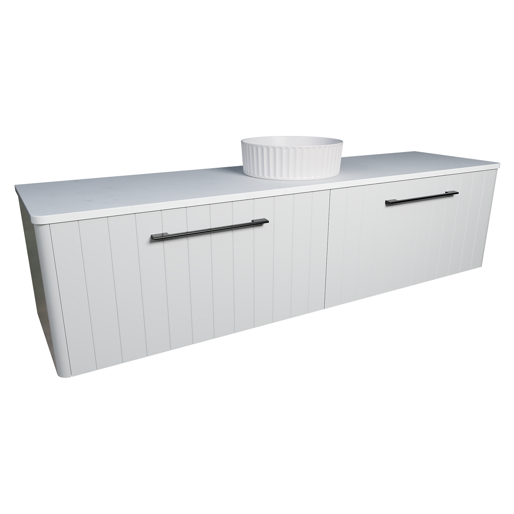 Vanity Wall Hung 1800 Centre WG Basin SilkSurface AC Top
