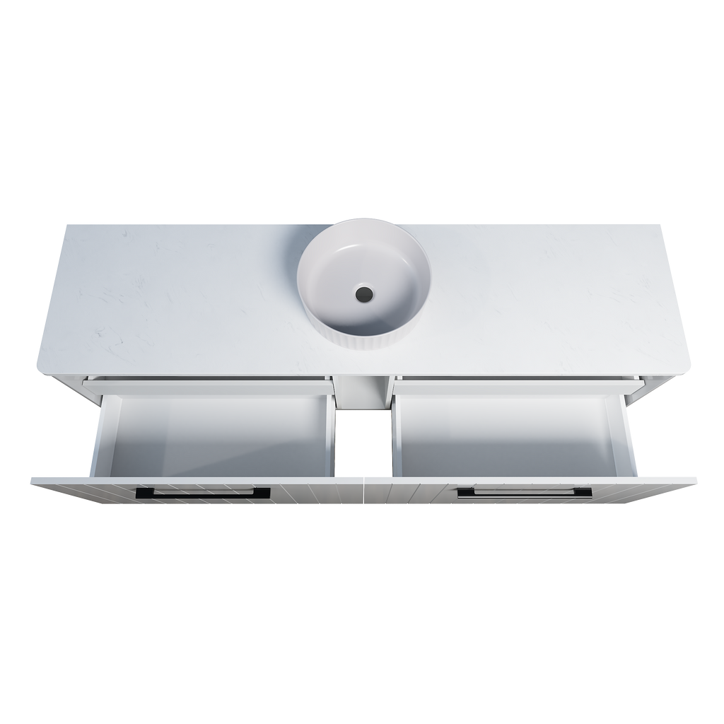 Vanity Wall Hung 1800 Centre WG Basin SilkSurface AC Top