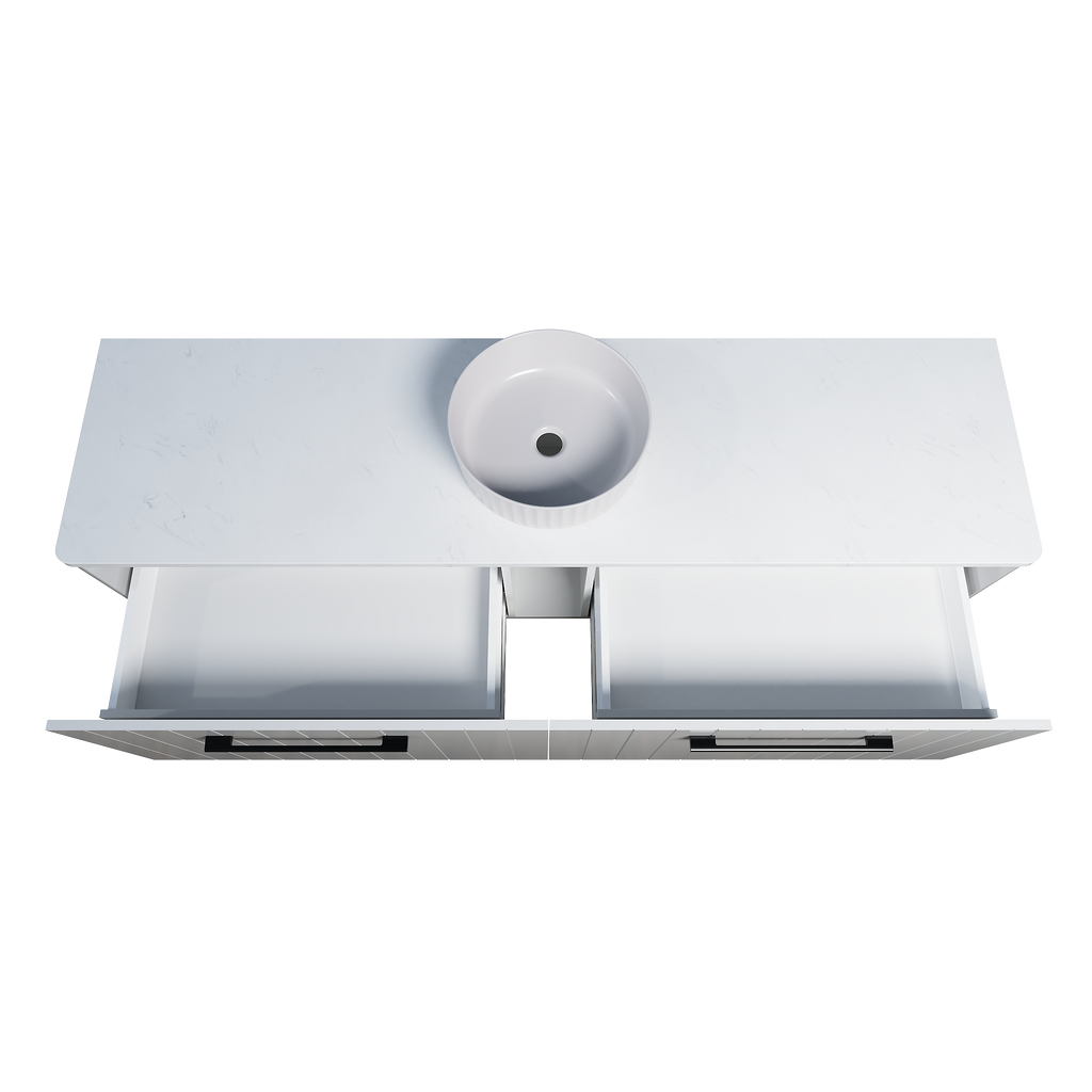 Vanity Wall Hung 1800 Centre WG Basin SilkSurface AC Top
