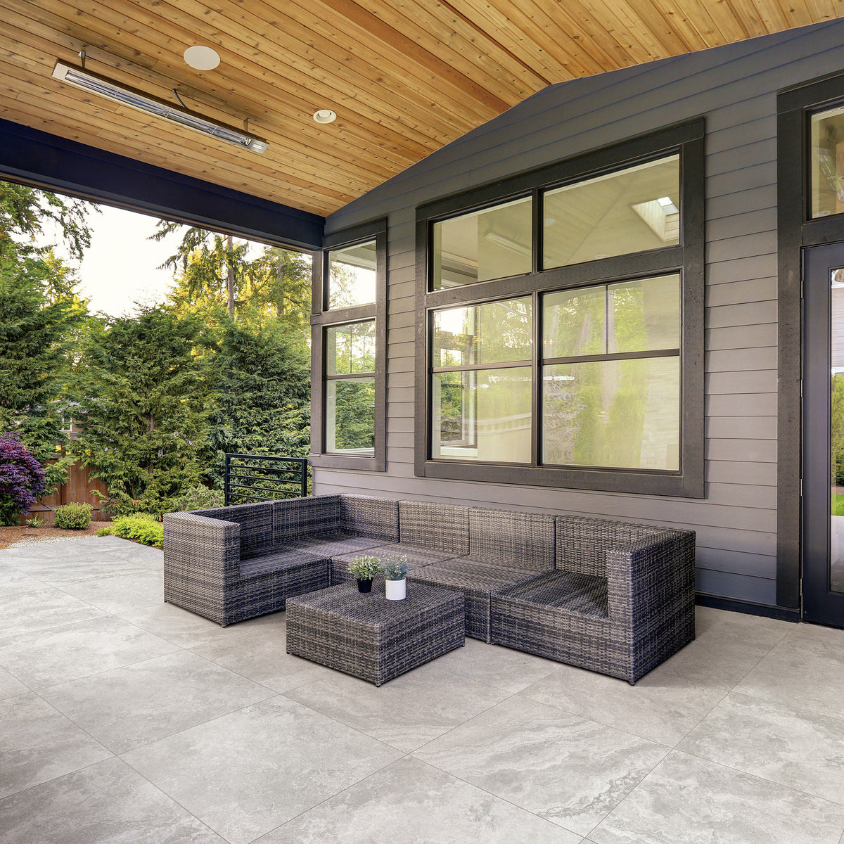 Travertine Tortora Structured Microtec Textured Tile - lifestyle view