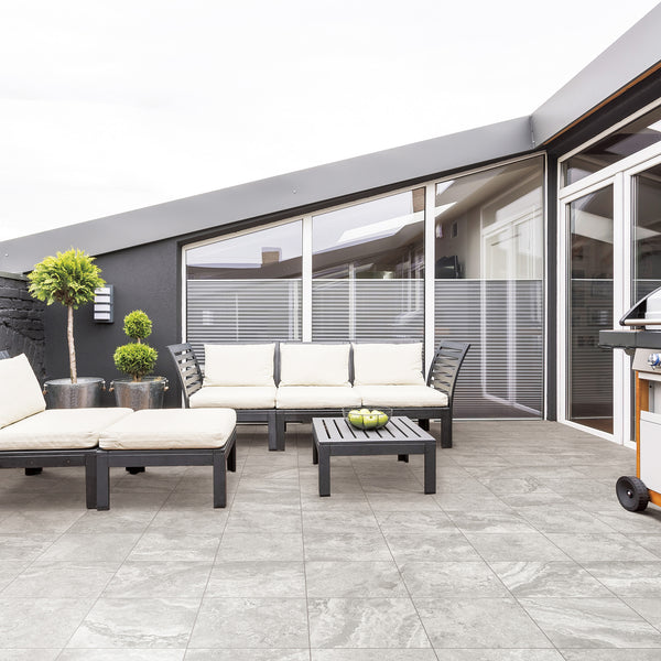 Travertine Tortora Structured Microtec Textured Tile - lifestyle view