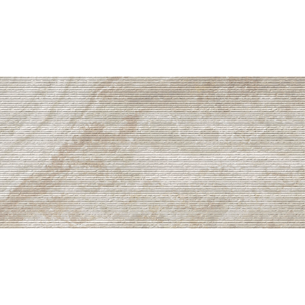 Pompeii Travertine Carved Crema Embossed Matt Tile