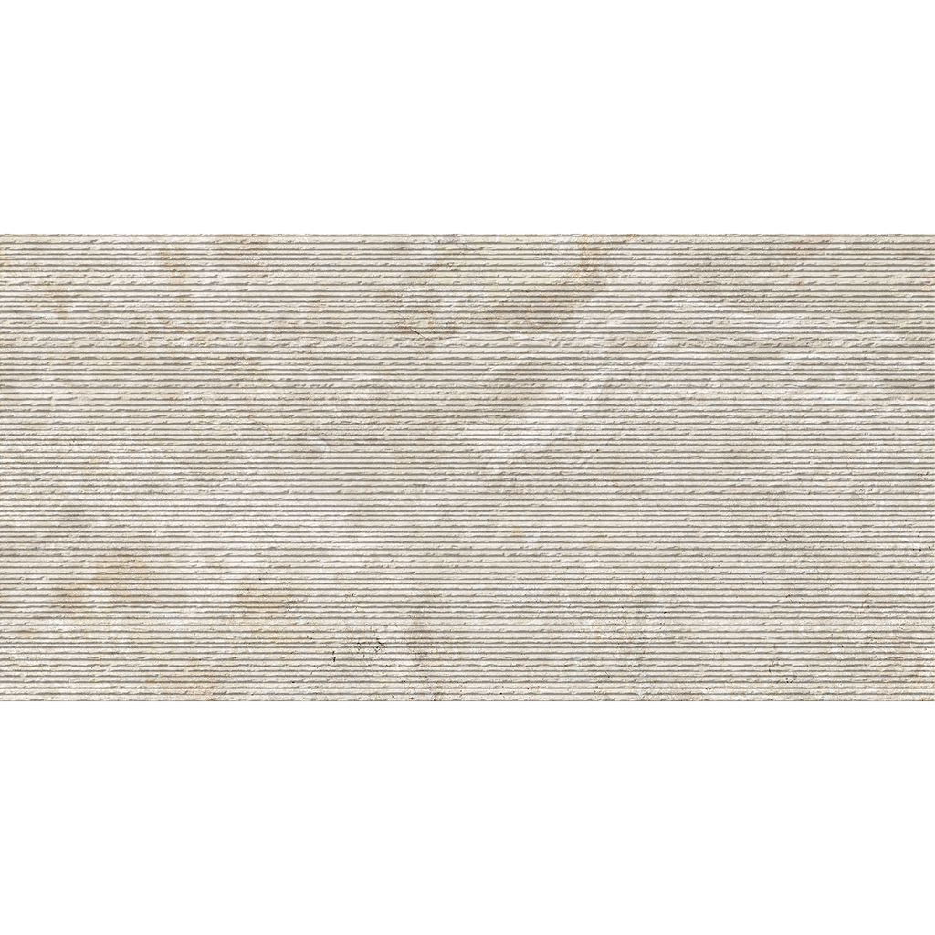 Travertine Carved Crema Embossed Matt Tile