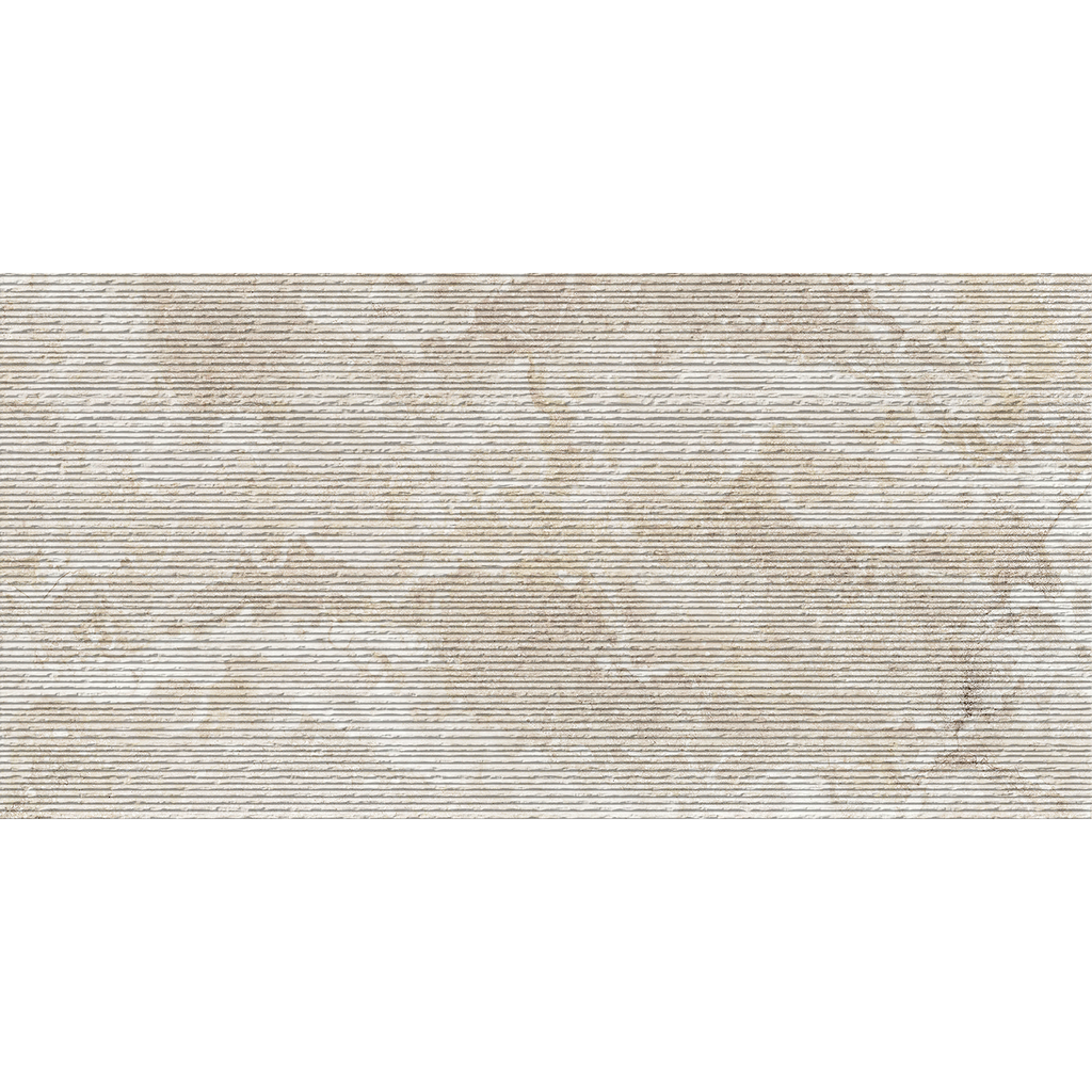Travertine Carved Crema Embossed Matt Tile