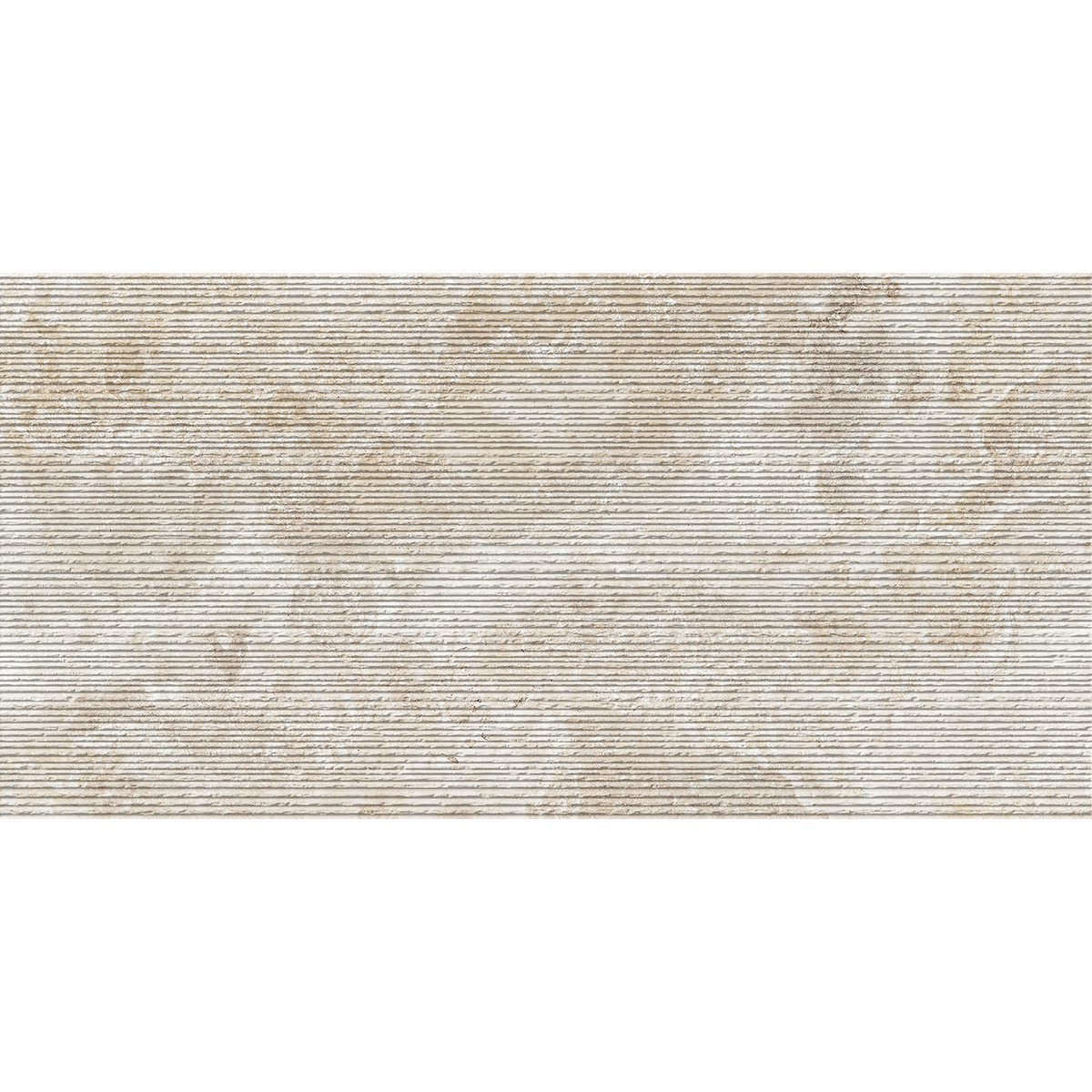 Travertine Carved Crema Embossed Matt Tile