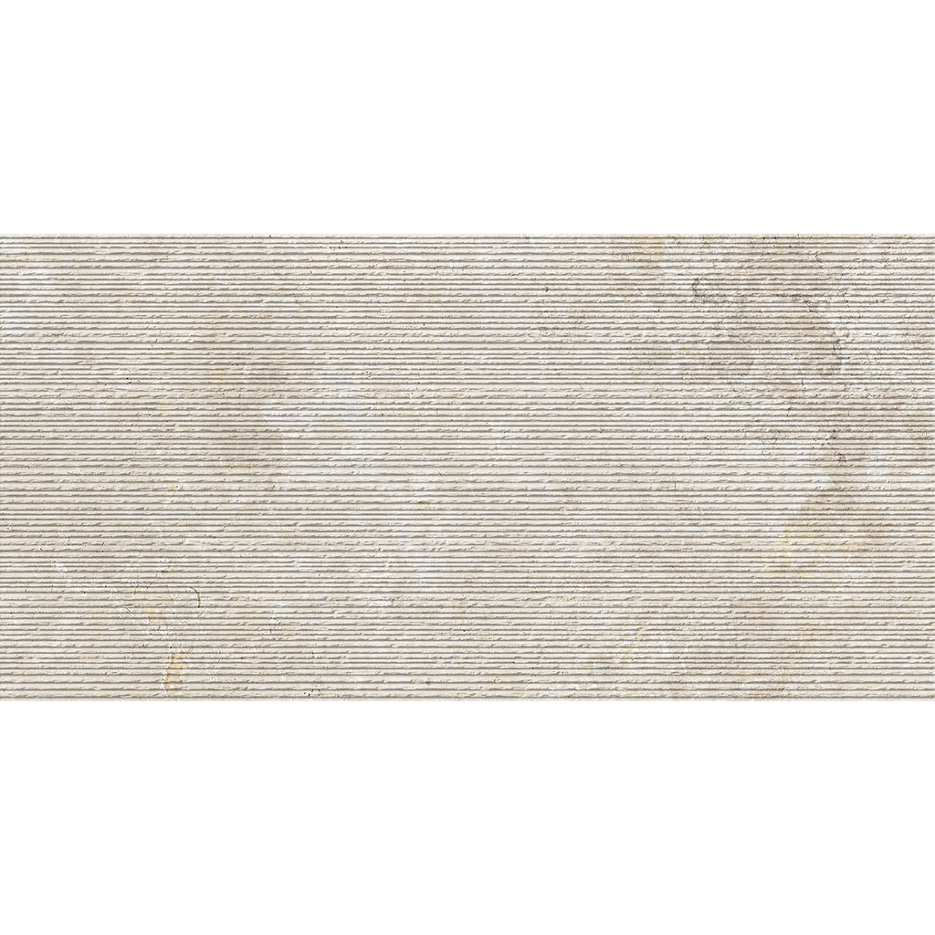 Travertine Carved Crema Embossed Matt Tile