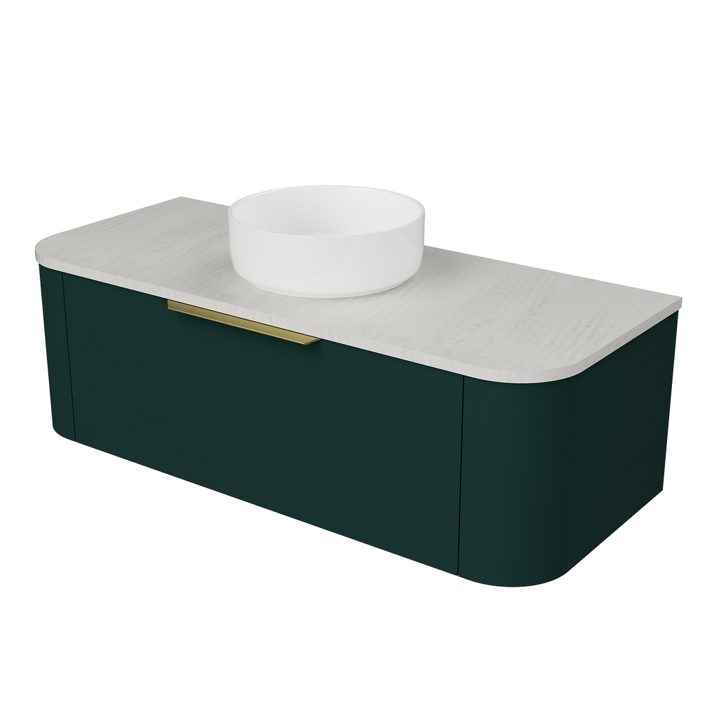 Vanity Wall Hung 1200 Centre WG Basin SilkSurface AC Top