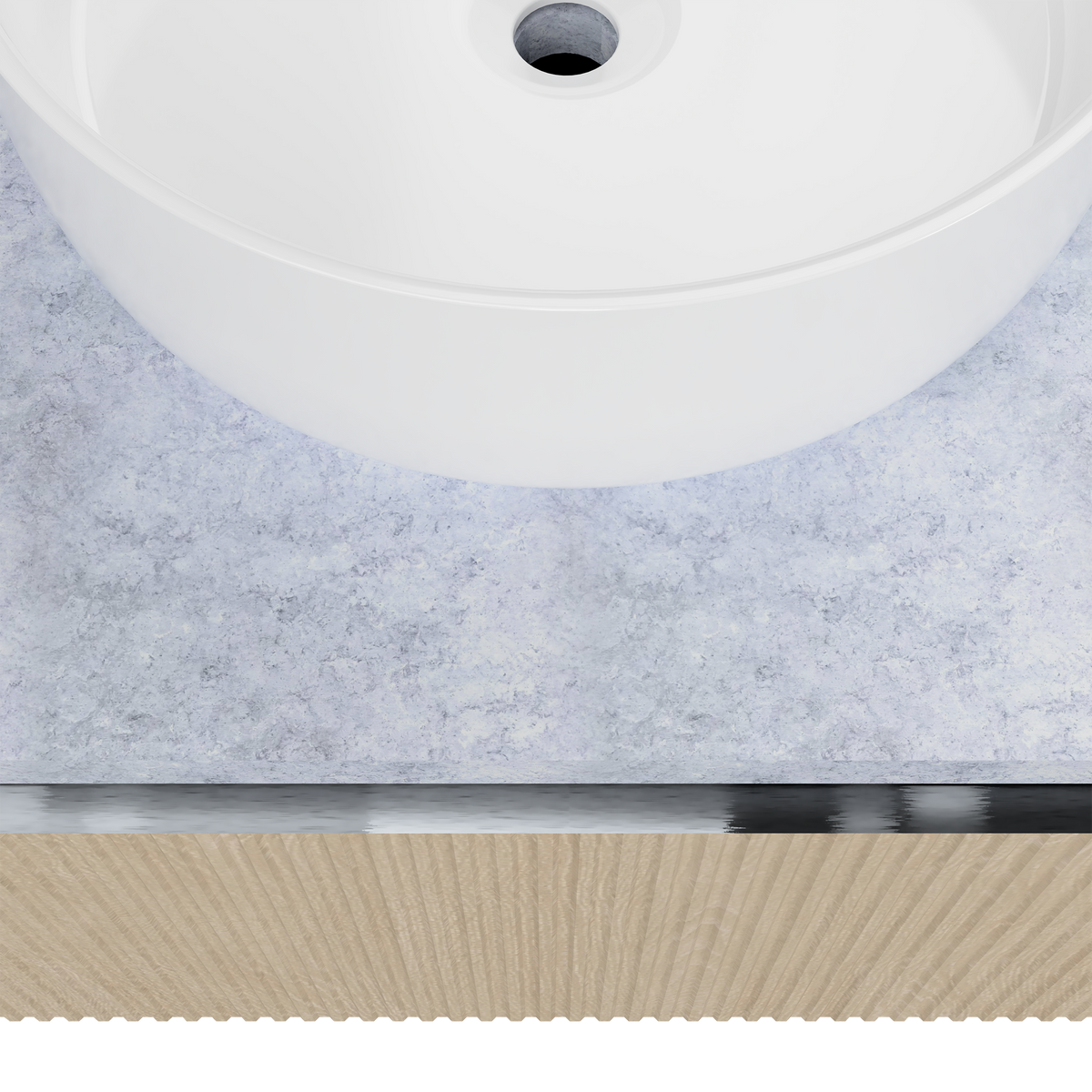 Vanity Wall Hung 1200 Centre WG Basin SilkSurface AC Top