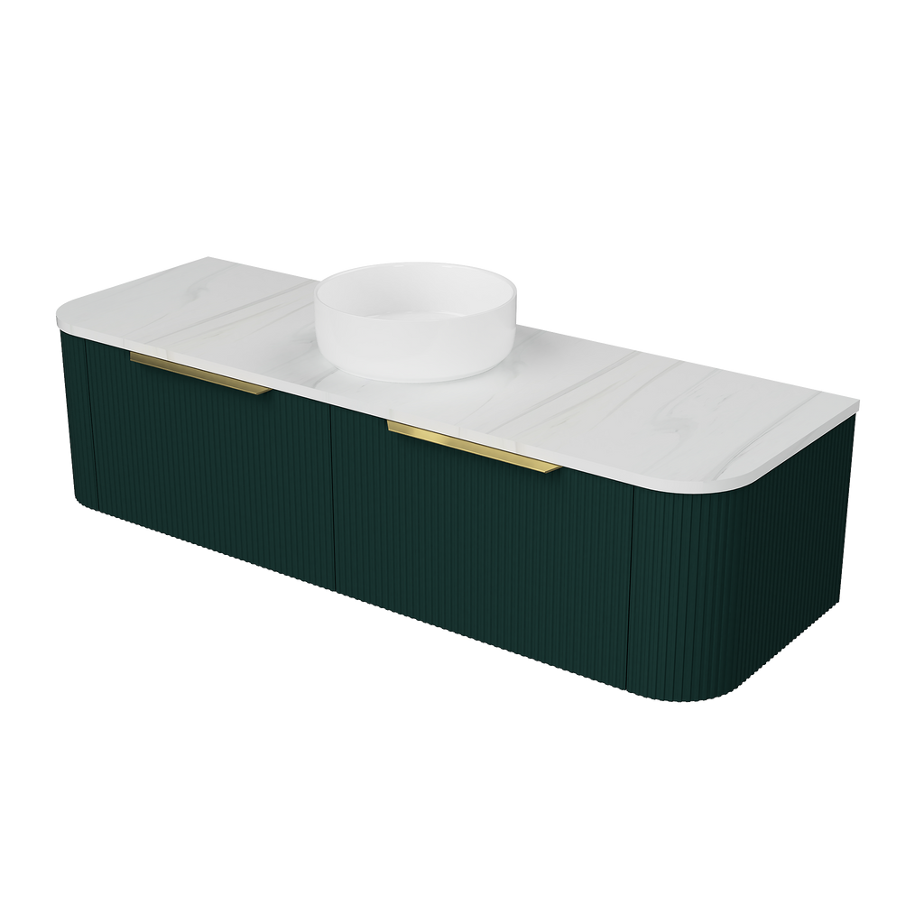 Vanity Wall Hung 1500 Centre WG Basin SilkSurface AC Top