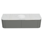 Vanity Wall Hung 1500 Centre WG Basin SilkSurface UC Top