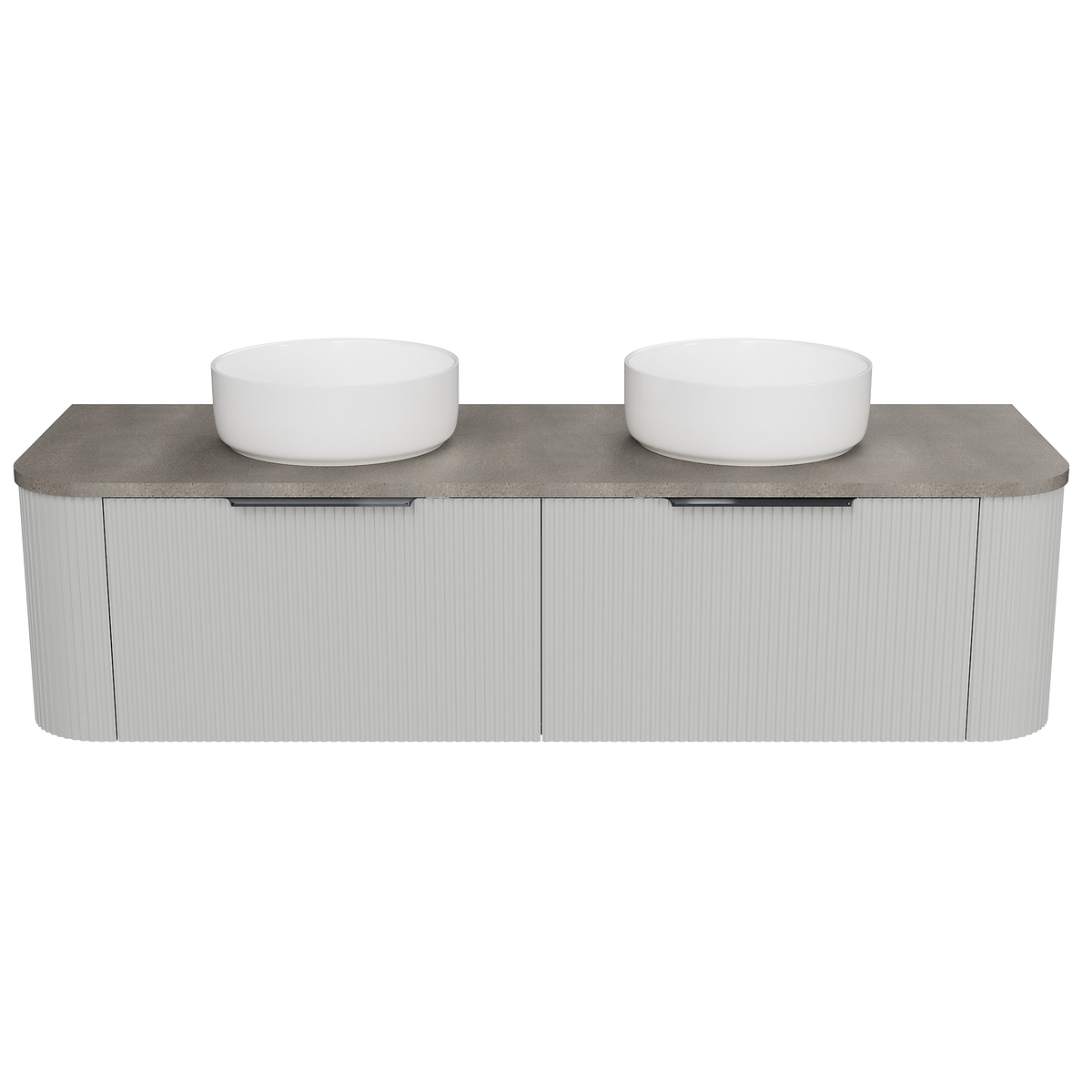 Vanity Wall Hung 1500 Double WG Basins SilkSurface AC Top