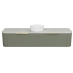Vanity Wall Hung 1800 Centre WG Basin SilkSurface AC Top