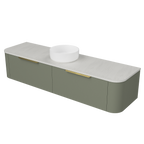 Vanity Wall Hung 1800 Centre WG Basin SilkSurface AC Top