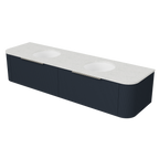 Vanity Wall Hung 1800 Double WG Basins SilkSurface UC Top