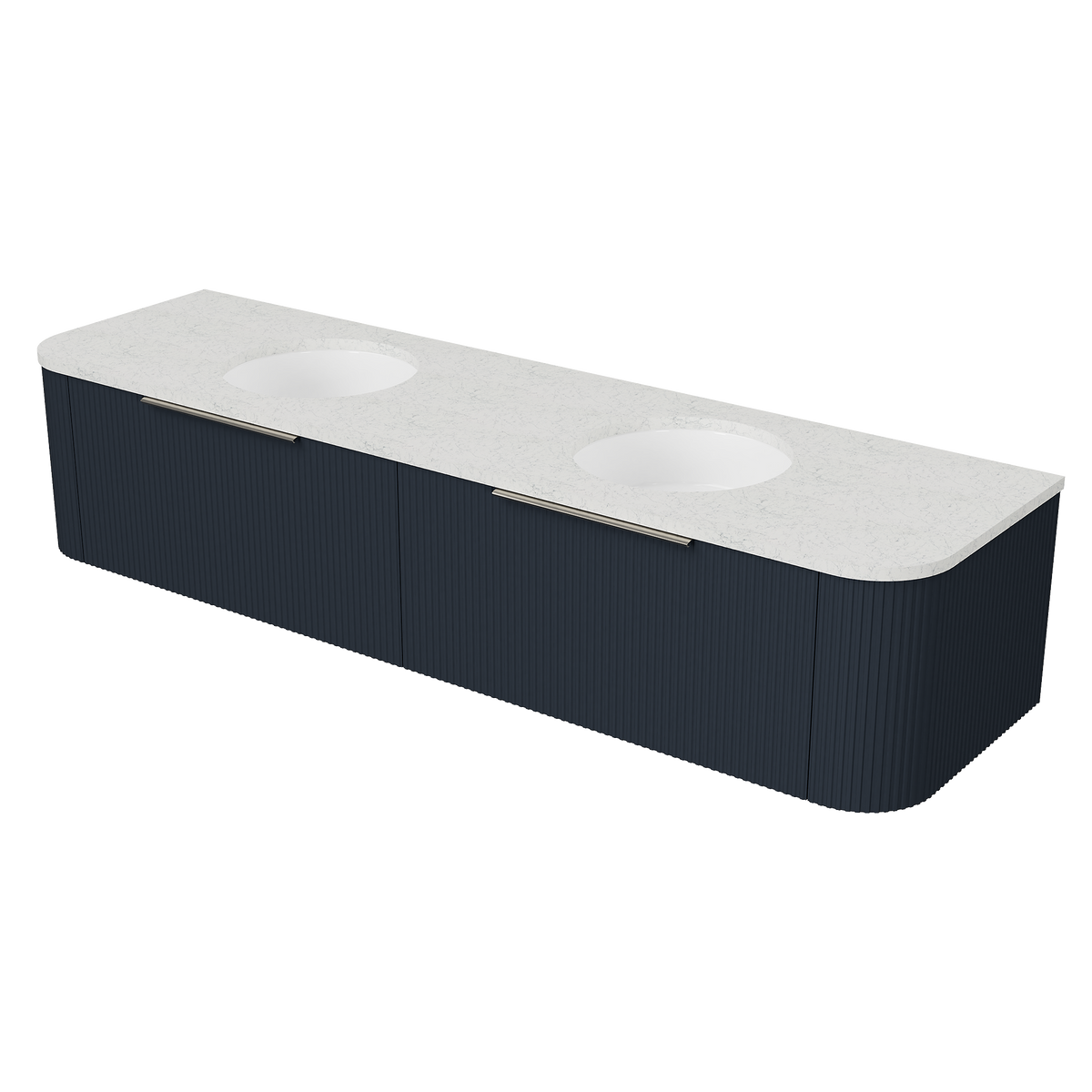 Vanity Wall Hung 1800 Double WG Basins SilkSurface UC Top