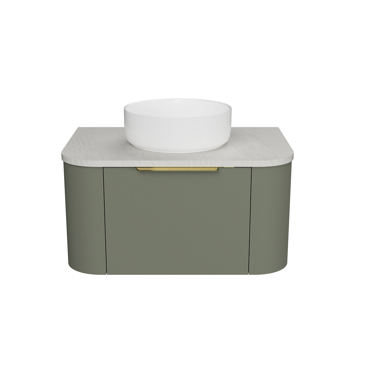 Vanity Wall Hung 750 Centre WG Basin SilkSurface AC Top