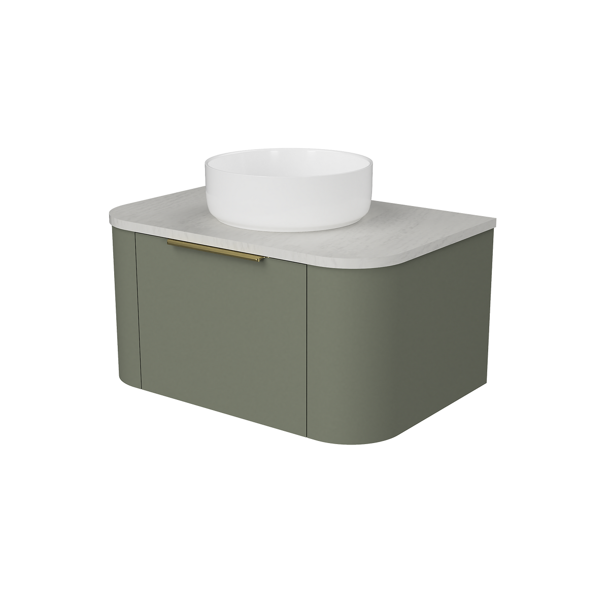 Vanity Wall Hung 750 Centre WG Basin SilkSurface AC Top