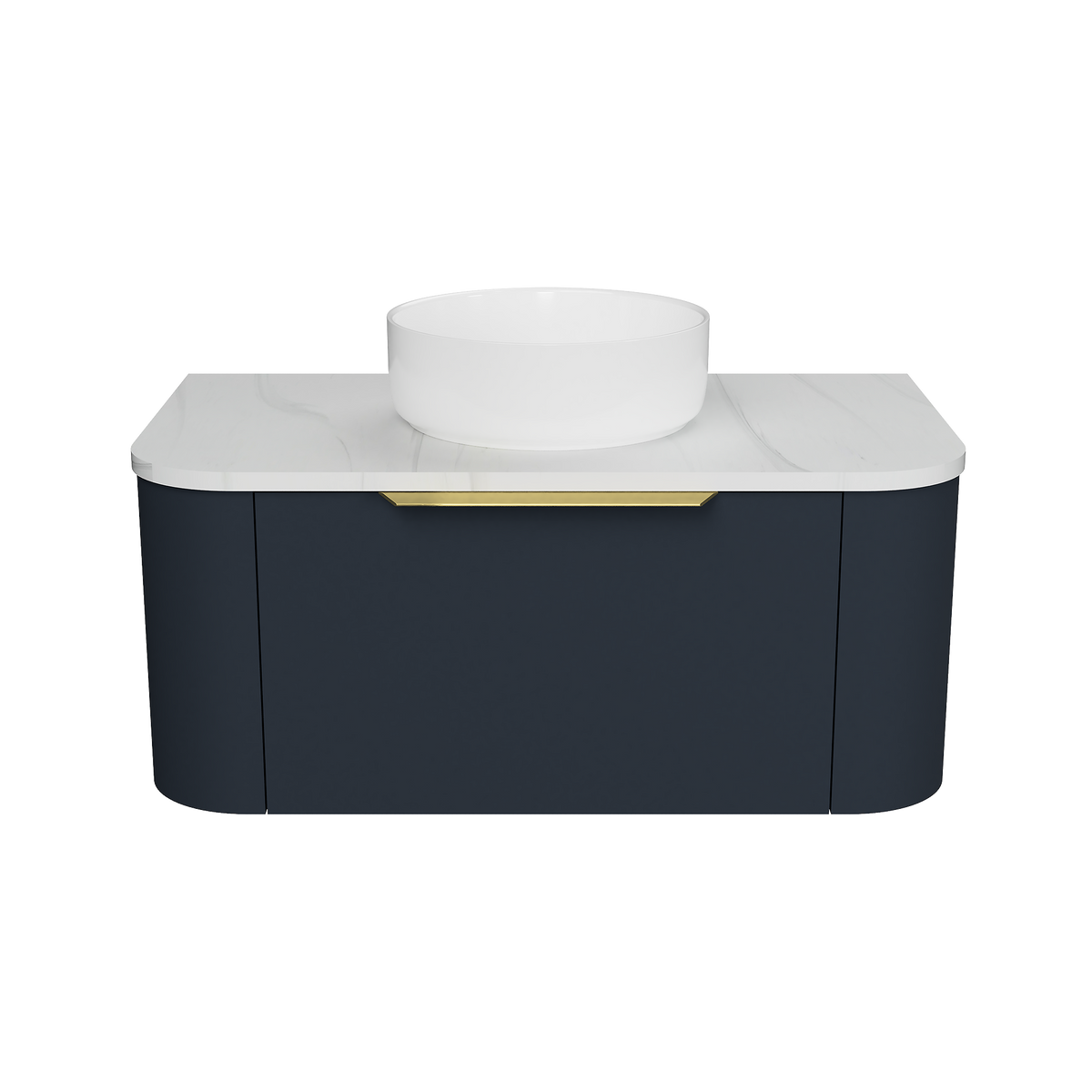 Vanity Wall Hung 900 Centre WG Basin SilkSurface AC Top