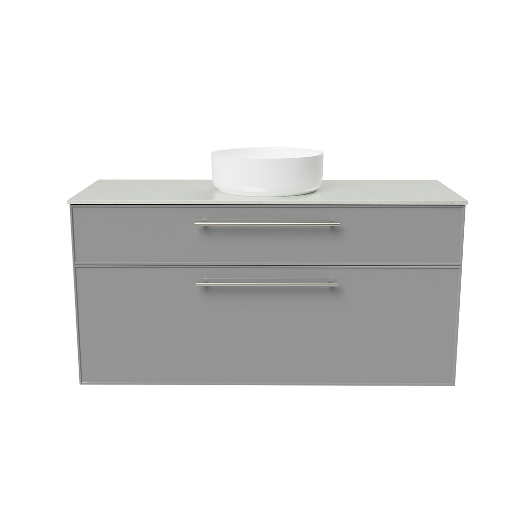Vanity Wall Hung 1200 Centre WG Basin SilkSurface AC Top
