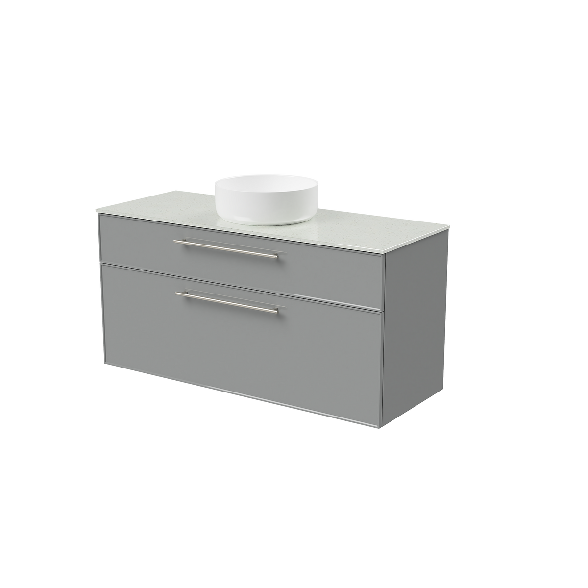 Vanity Wall Hung 1200 Centre WG Basin SilkSurface AC Top