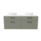 Vanity Wall Hung 1500 Double WG Basins SilkSurface AC Top