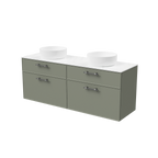 Vanity Wall Hung 1500 Double WG Basins SilkSurface AC Top