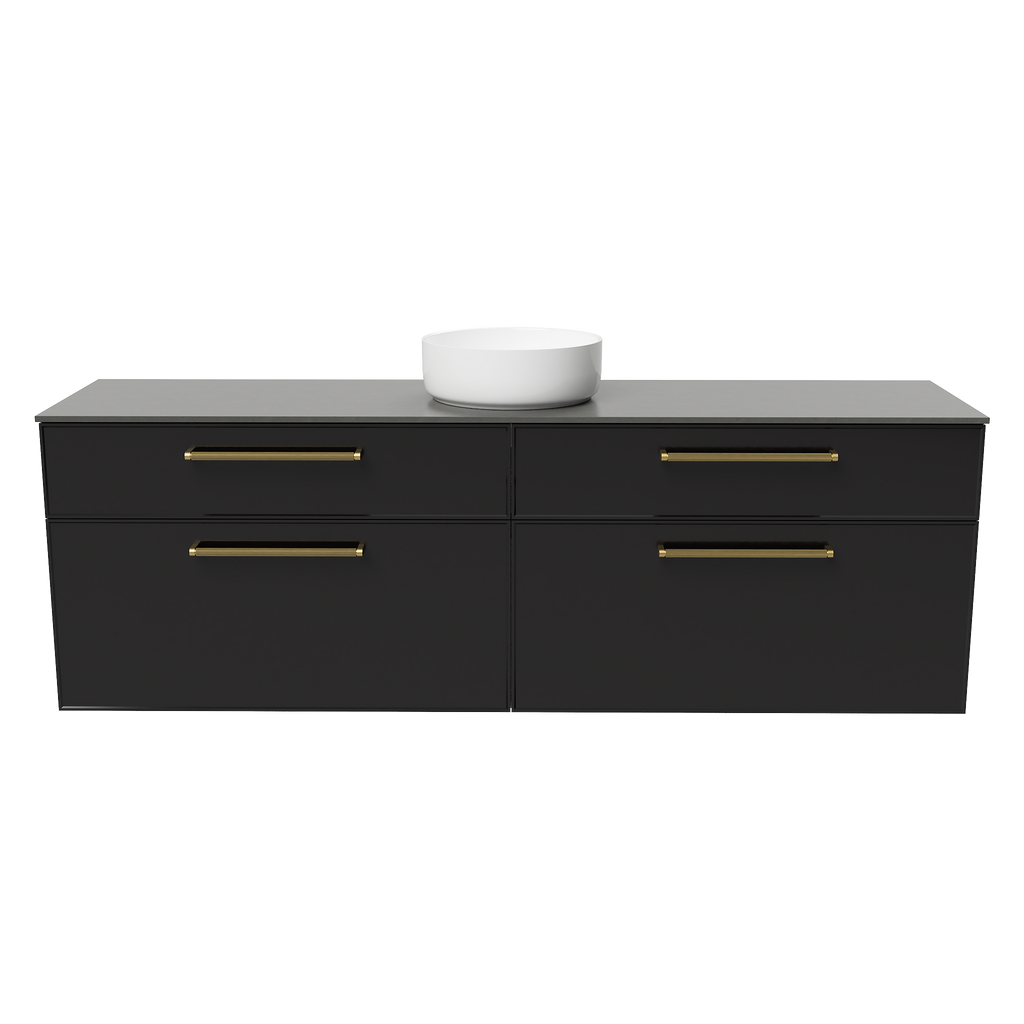 Vanity Wall Hung 1800 Centre WG Basin SilkSurface AC Top