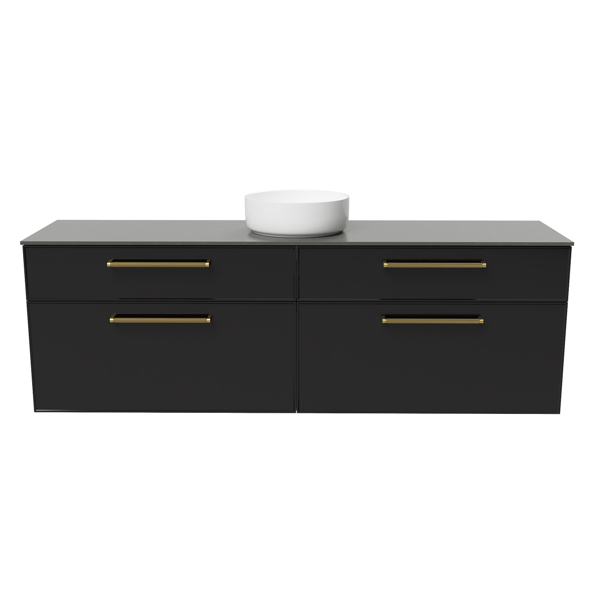Vanity Wall Hung 1800 Centre WG Basin SilkSurface AC Top