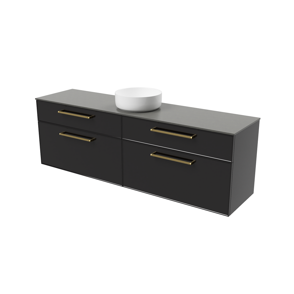 Vanity Wall Hung 1800 Centre WG Basin SilkSurface AC Top