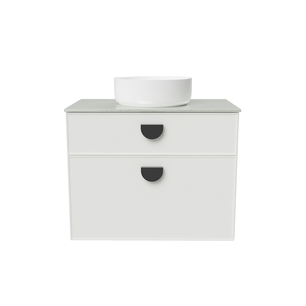 Vanity Wall Hung 750 Centre WG Basin SilkSurface AC Top