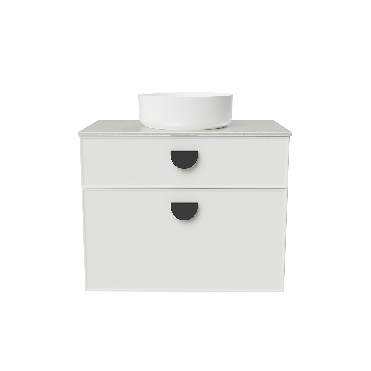 Vanity Wall Hung 750 Centre WG Basin SilkSurface AC Top