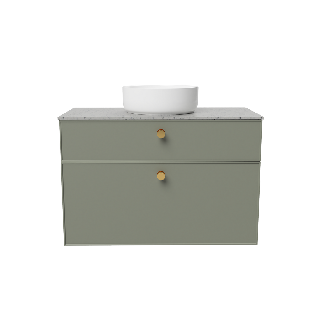 Vanity Wall Hung 900 Centre WG Basin SilkSurface AC Top