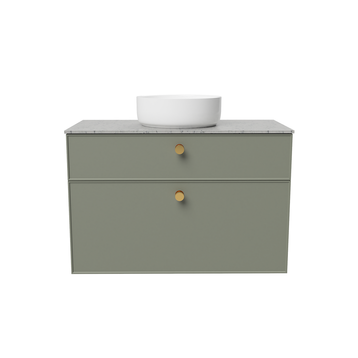 Vanity Wall Hung 900 Centre WG Basin SilkSurface AC Top