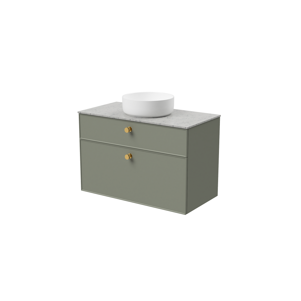 Vanity Wall Hung 900 Centre WG Basin SilkSurface AC Top