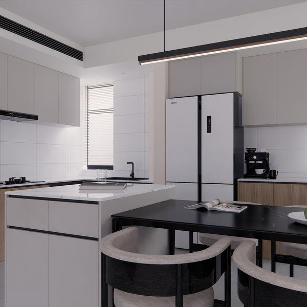White Satin Tile - lifestyle view
