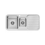 1000 1-1/3 L/H Bowl Sink W/-Drainer 1TH Stainless Steel