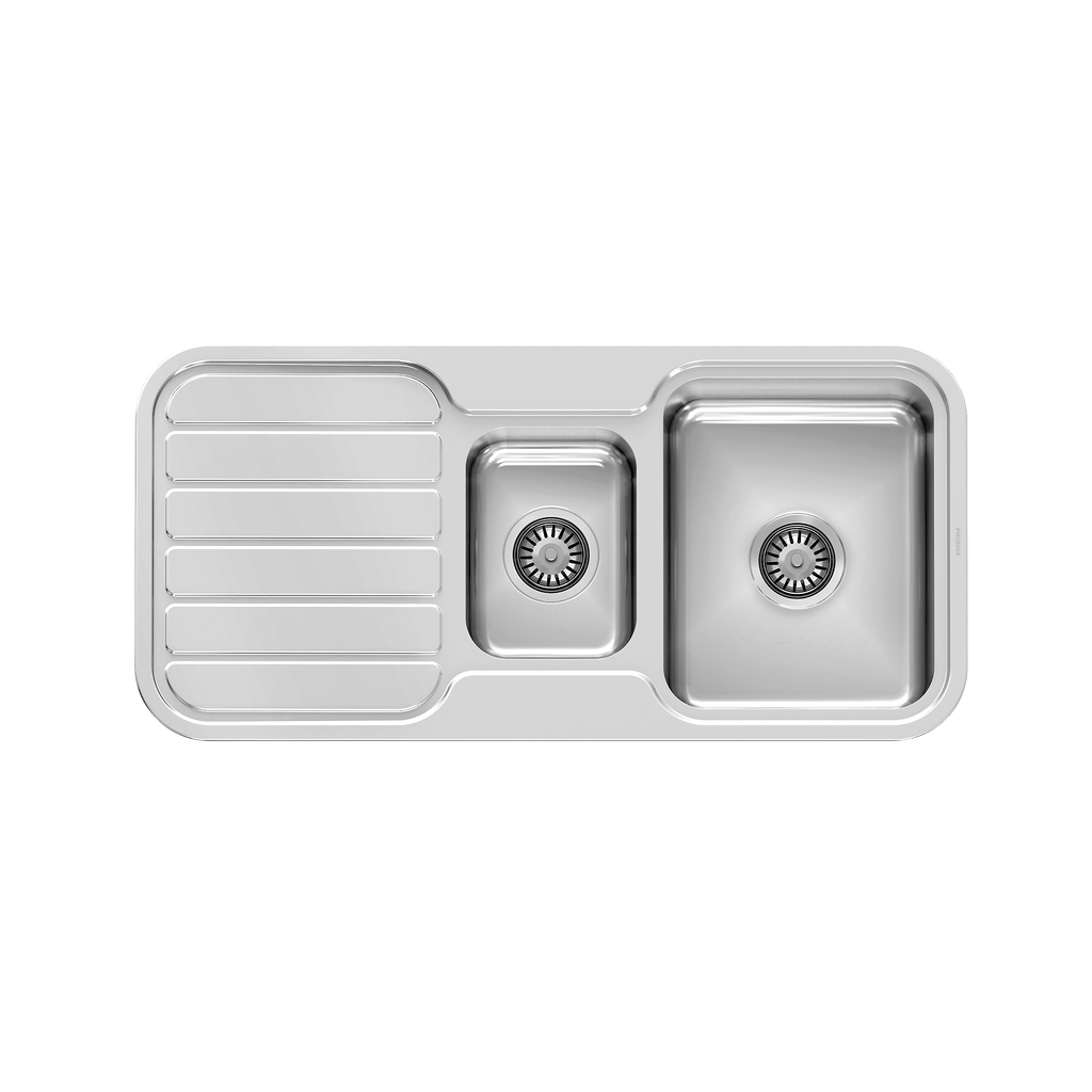 1000 1-1/3 Bowl Sink W/-Drainer NTH Stainless Steel