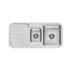 1000 1-1/3 Bowl Sink W/-Drainer NTH Stainless Steel