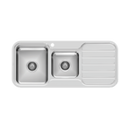 1000 1-3/4 L/H Bowl Sink W/-Drainer 1TH Stainless Steel