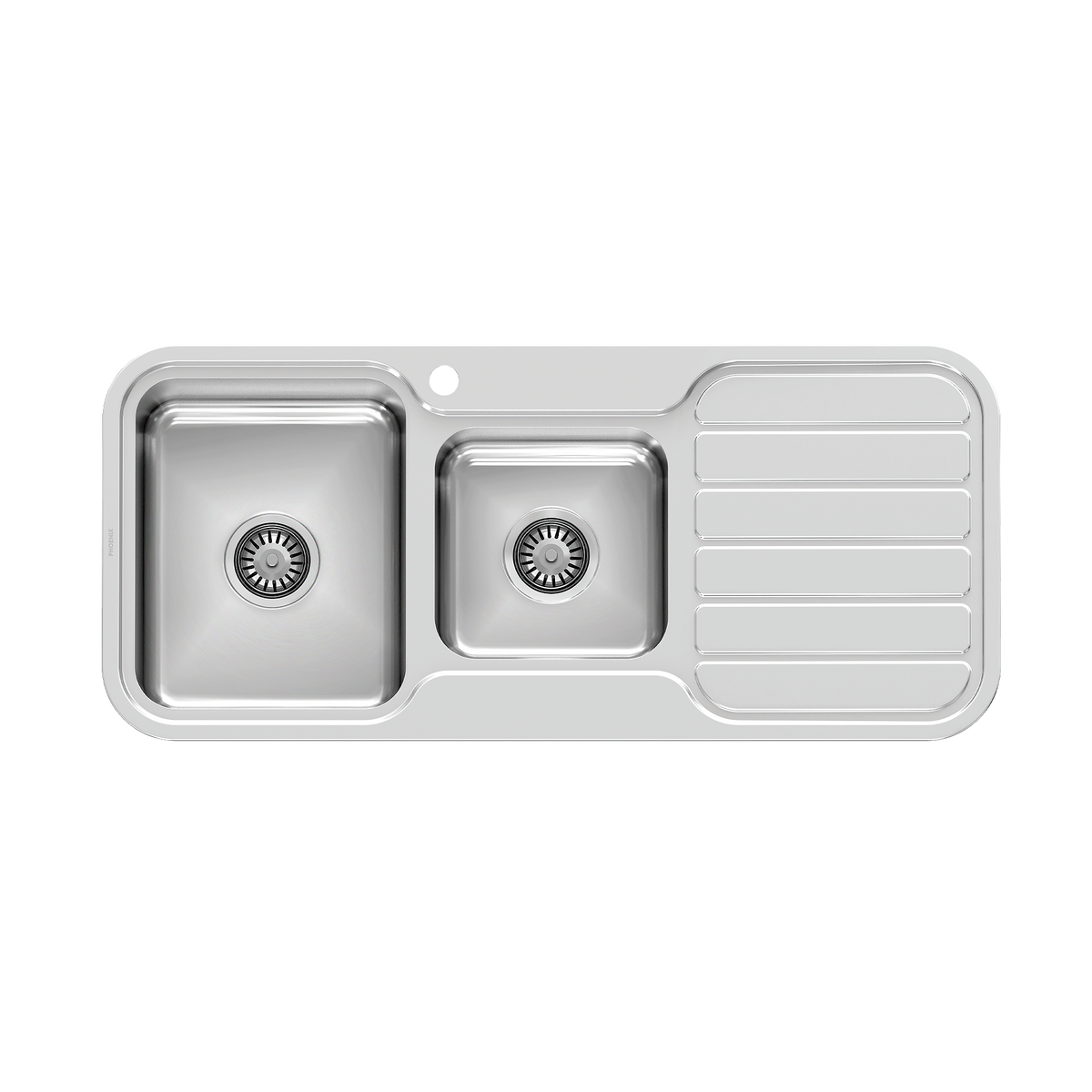 1000 1-3/4 L/H Bowl Sink W/-Drainer 1TH Stainless Steel