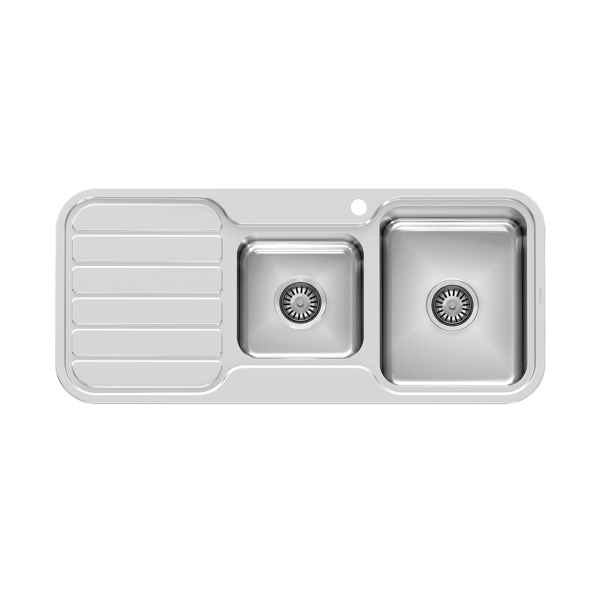 1000 1-3/4 R/H Bowl Sink W/-Drainer 1TH Stainless Steel