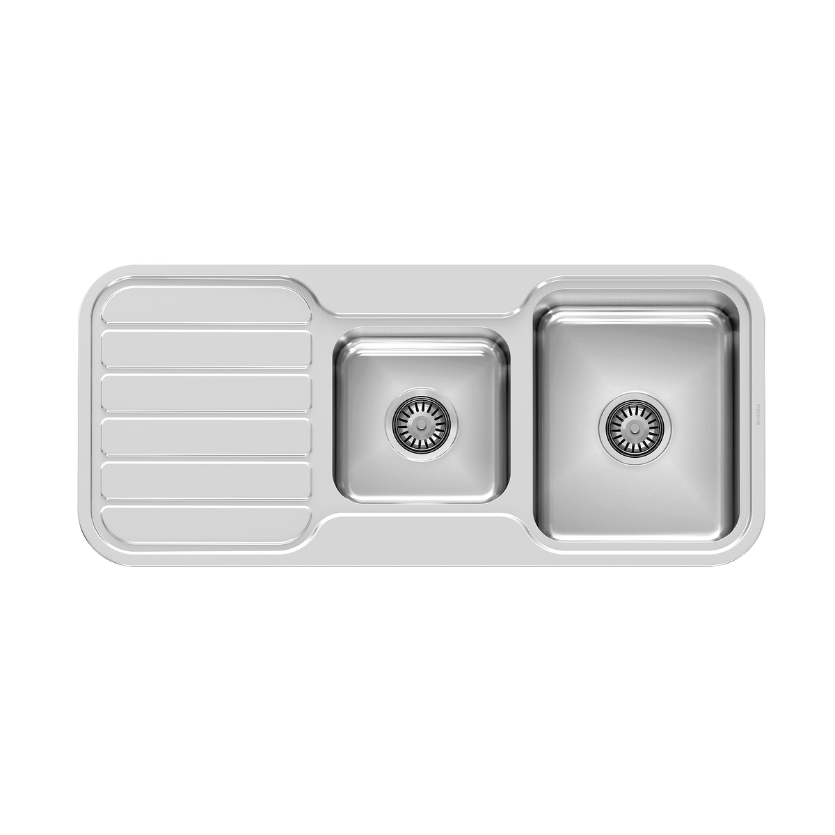 1000 1-3/4 Bowl Sink W/-Drainer NTH Stainless Steel