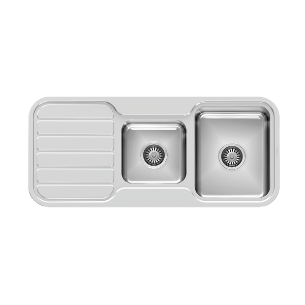 1000 1-3/4 Bowl Sink W/-Drainer NTH Stainless Steel